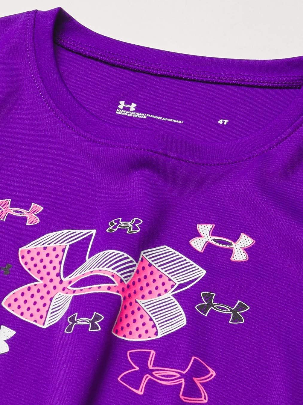 imageUnder Armour babygirls Ua Terrazzo Leopard Heart SetShort SetPurple Pop