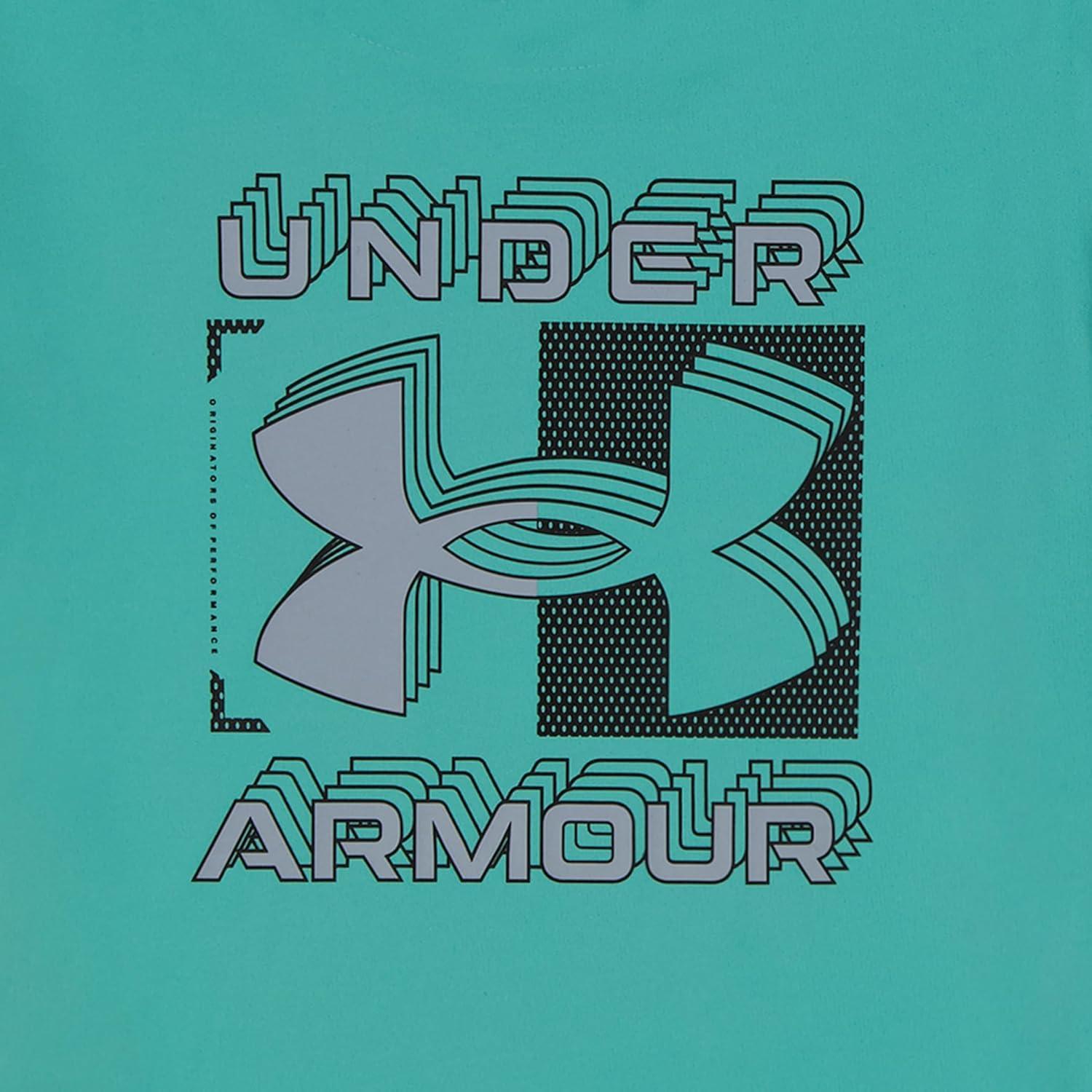 imageUnder Armour babygirls Ua Terrazzo Leopard Heart SetShort SetRadial Turq  Mesh Short