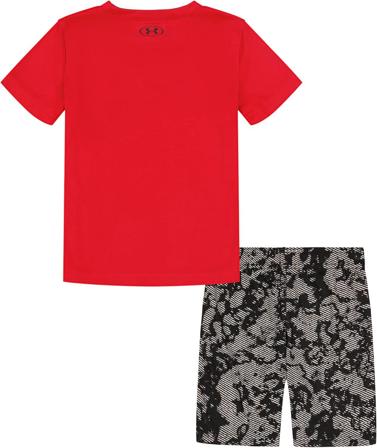 imageUnder Armour babygirls Ua Terrazzo Leopard Heart SetShort SetRed Geode