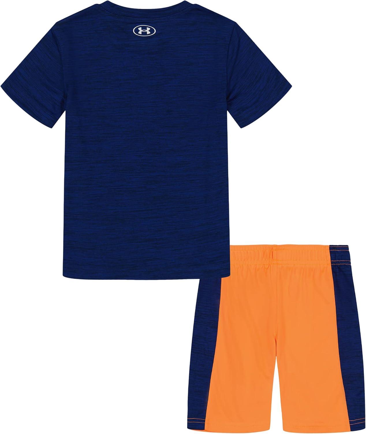 imageUnder Armour babygirls Ua Terrazzo Leopard Heart SetShort SetRoyal Dropback