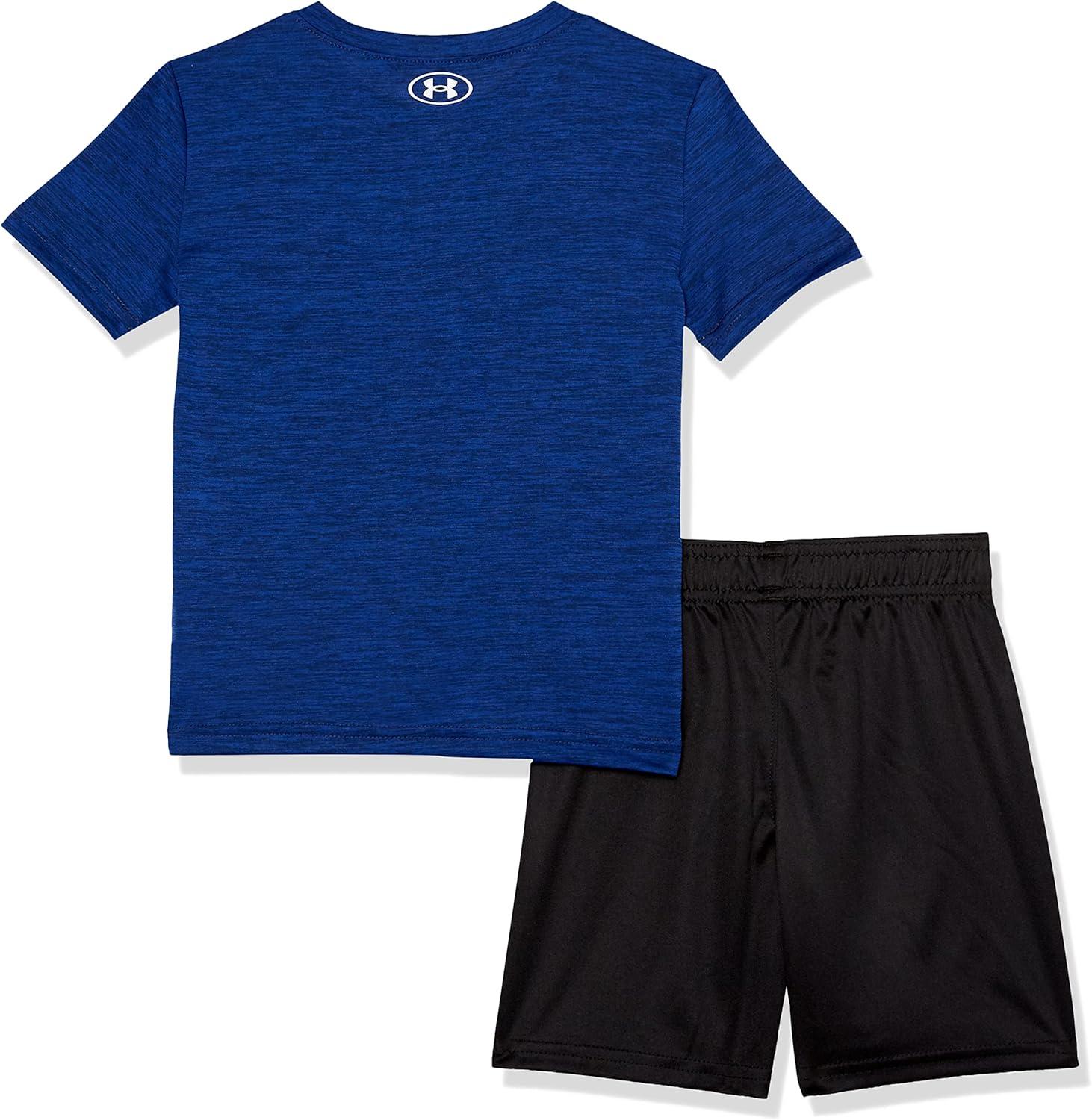 imageUnder Armour babygirls Ua Terrazzo Leopard Heart SetShort SetRoyal Mesh