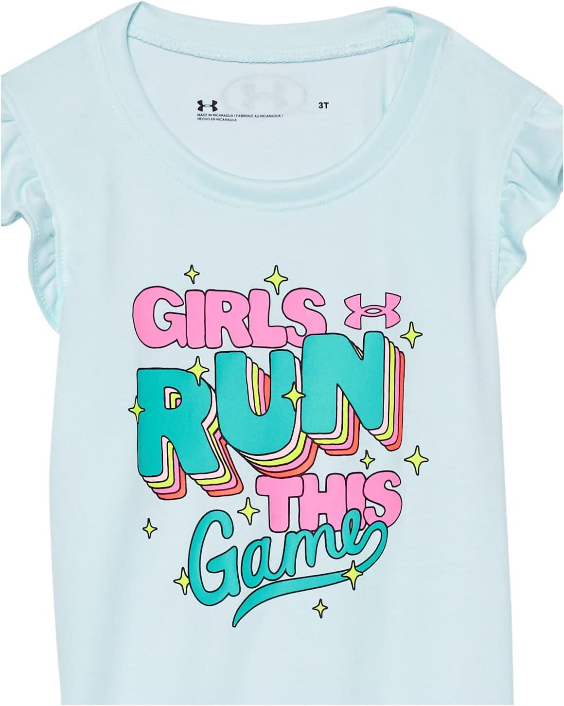 imageUnder Armour babygirls Ua Terrazzo Leopard Heart SetShort SetSea Mist Sp22