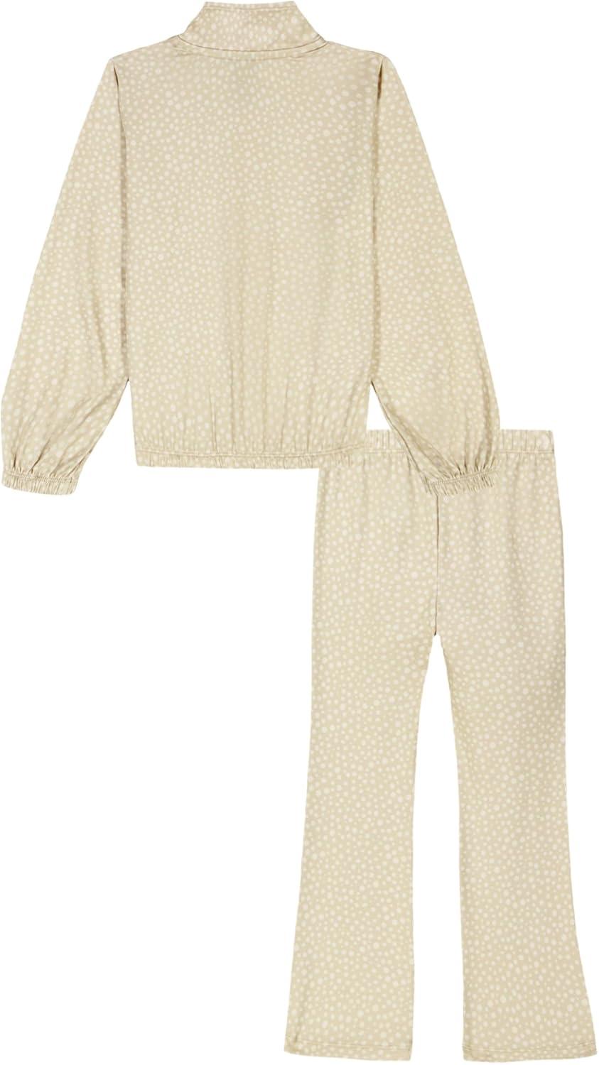 imageUnder Armour babygirls Ua Terrazzo Leopard Heart SetShort SetStone Cheetah Print  Full Zip