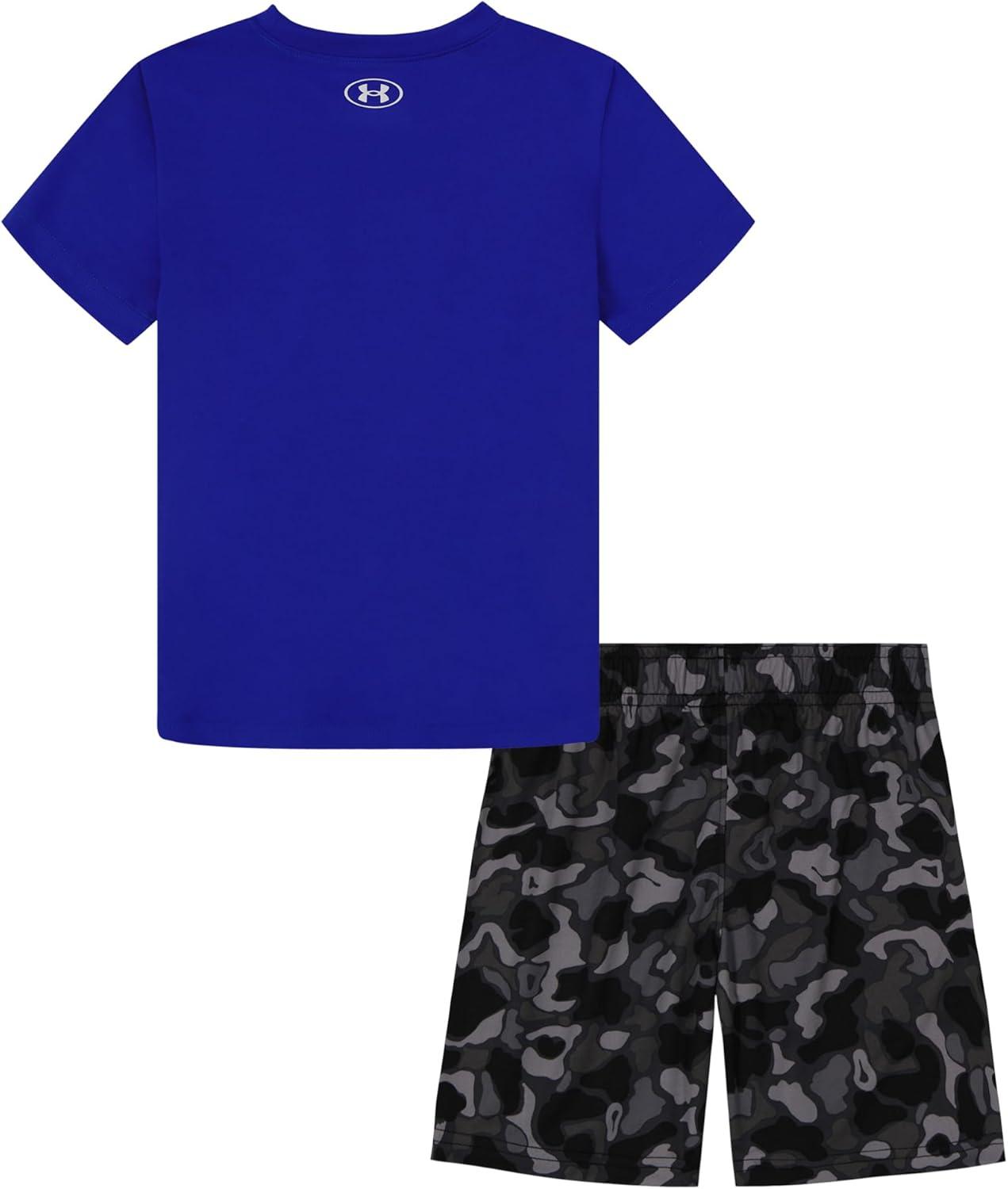 imageUnder Armour babygirls Ua Terrazzo Leopard Heart SetShort SetTeam RoyalBlack Camo