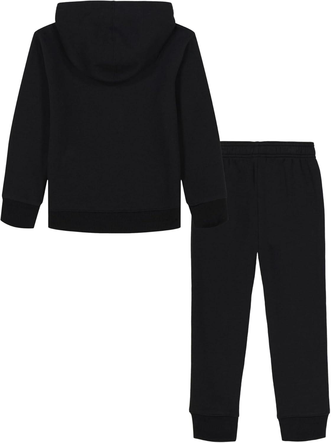 imageUnder Armour boys Hoodie Set Bottoms ampamp Hoodie Lightweight ampamp Relaxed Fit Zip UpBlack Big Logo