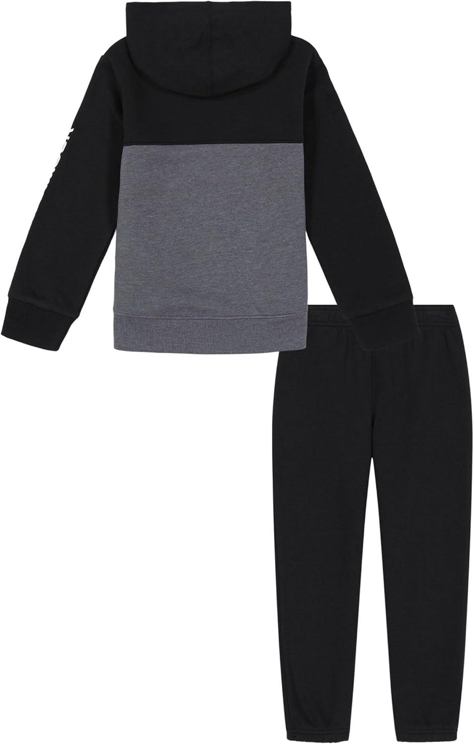 imageUnder Armour boys Hoodie Set Bottoms ampamp Hoodie Lightweight ampamp Relaxed Fit Zip UpBlackWhite