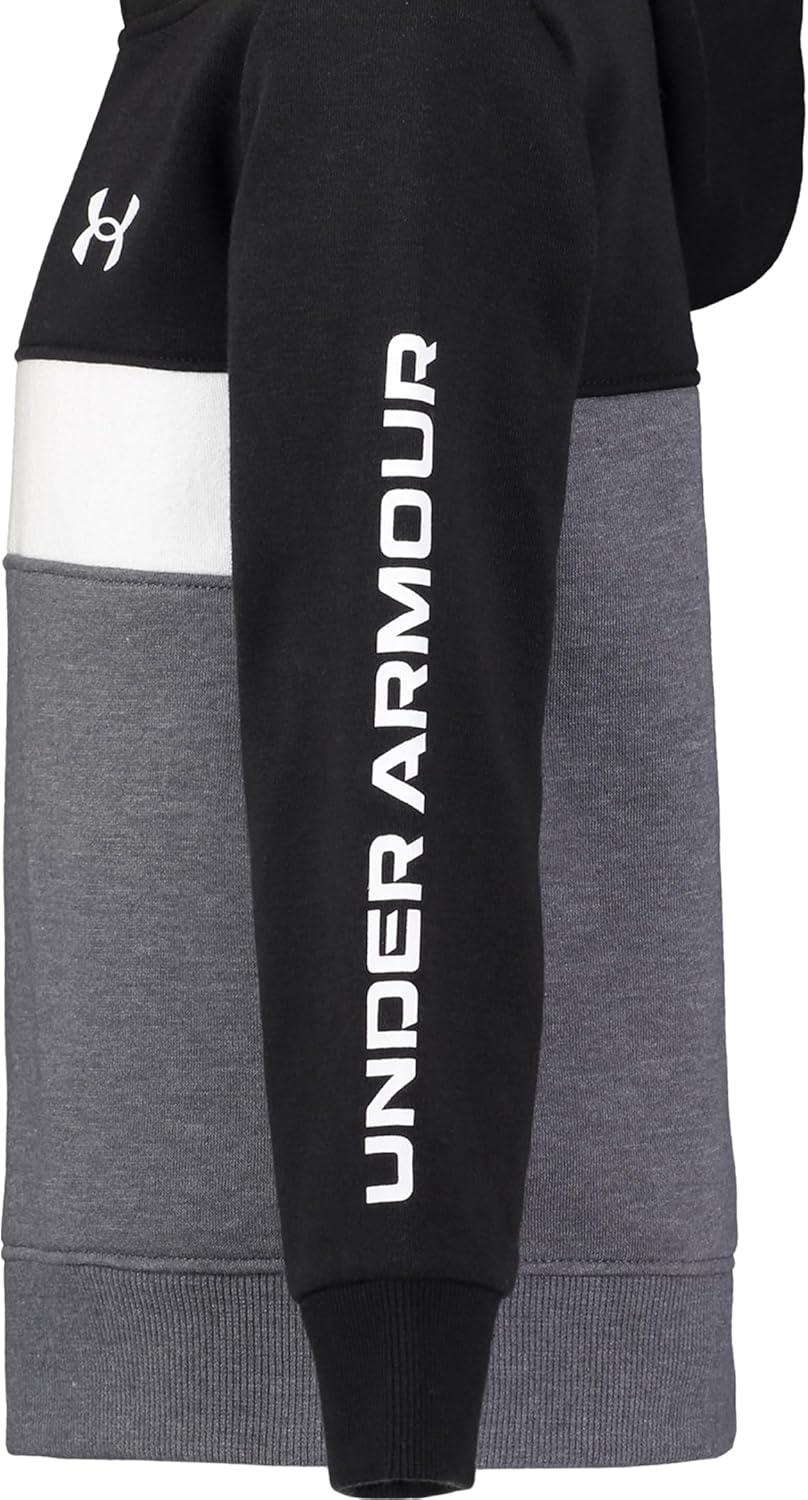 imageUnder Armour boys Hoodie Set Bottoms ampamp Hoodie Lightweight ampamp Relaxed Fit Zip UpBlackWhite