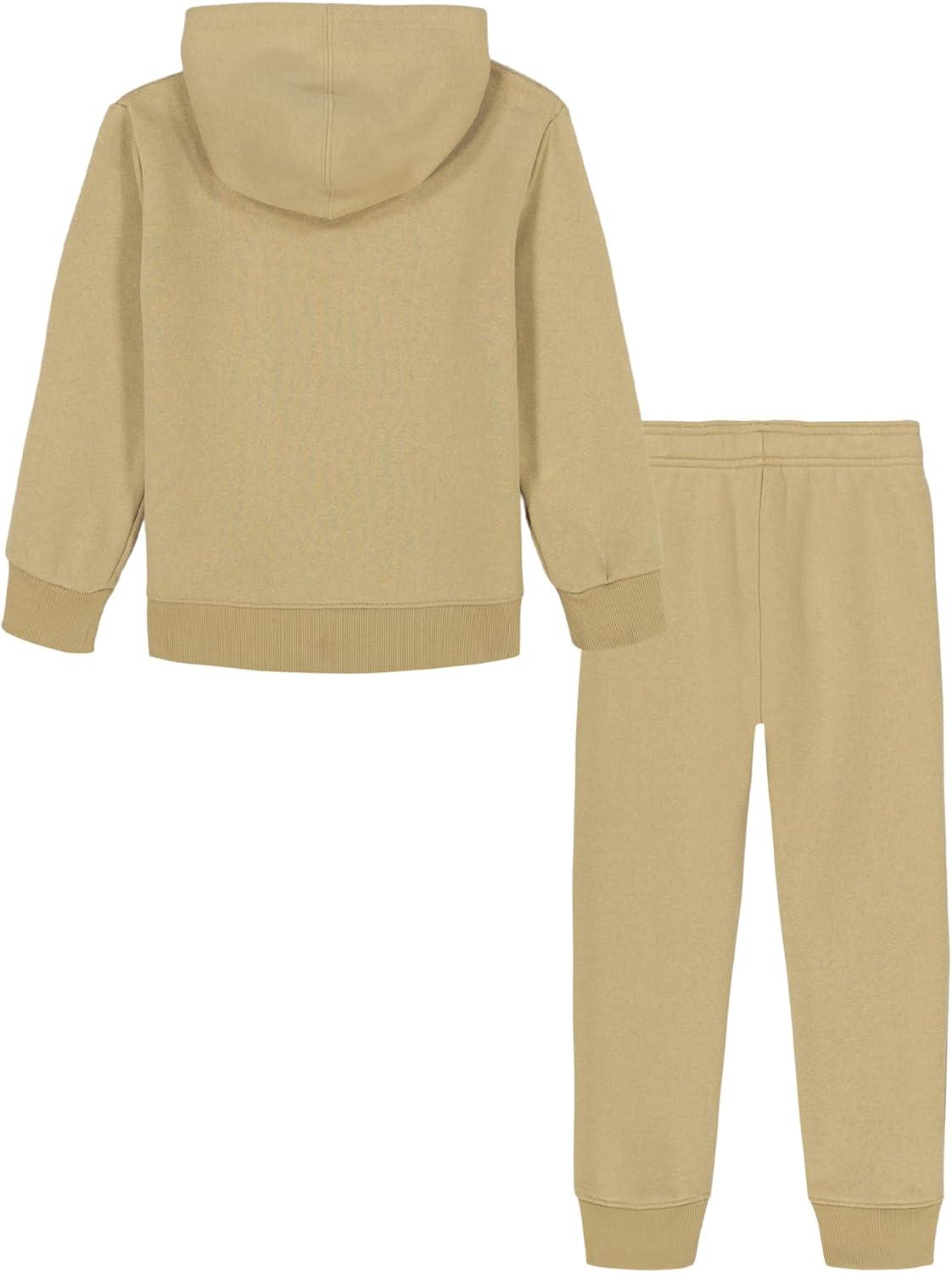 imageUnder Armour boys Hoodie Set Bottoms ampamp Hoodie Lightweight ampamp Relaxed Fit Zip UpField Khaki Big Logo