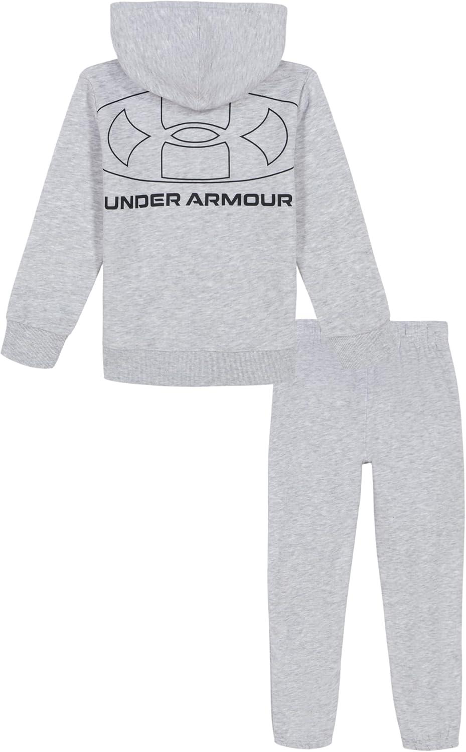imageUnder Armour boys Hoodie Set Bottoms ampamp Hoodie Lightweight ampamp Relaxed Fit Zip UpMod Gray Full Zip