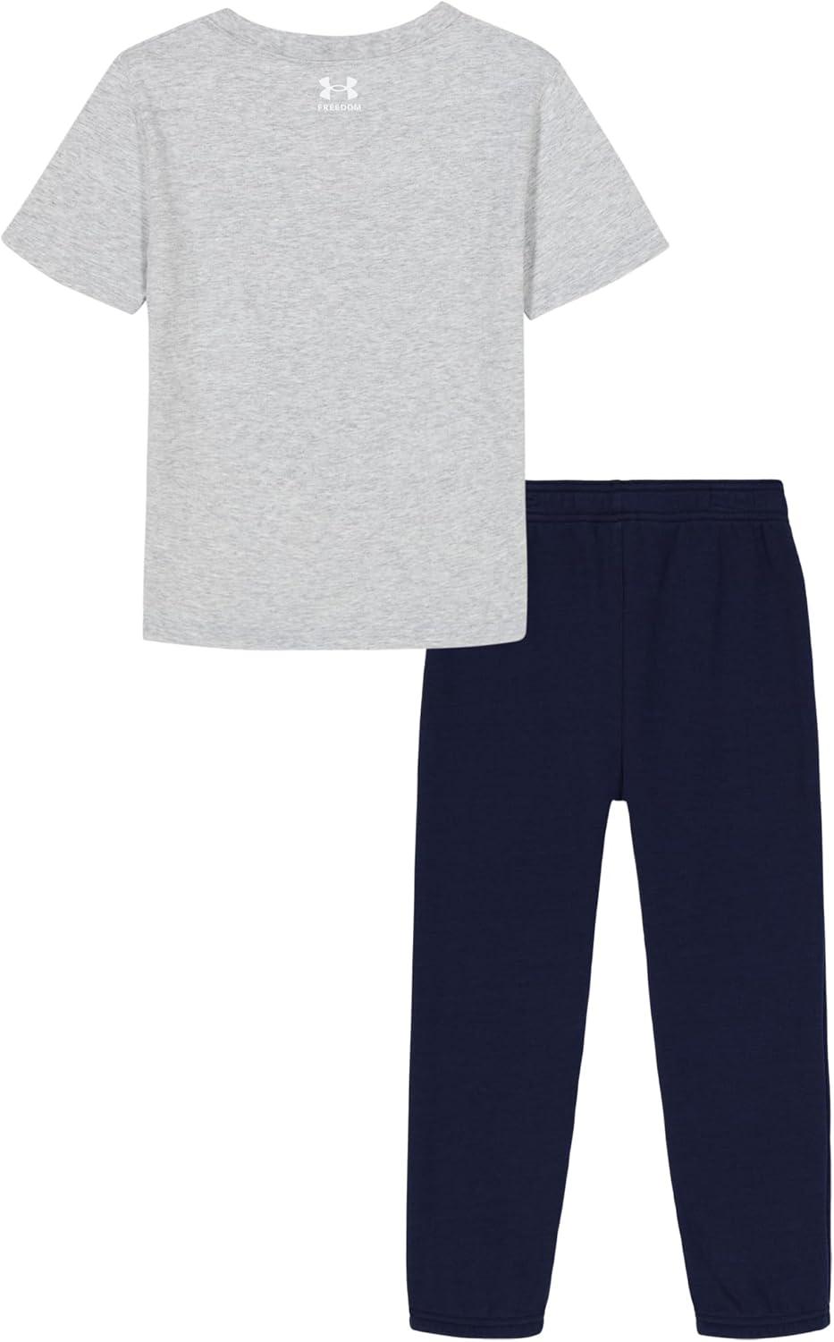 imageUnder Armour boys Hoodie Set Bottoms ampamp Hoodie Lightweight ampamp Relaxed Fit Zip UpMod Grey Freedom Eagle