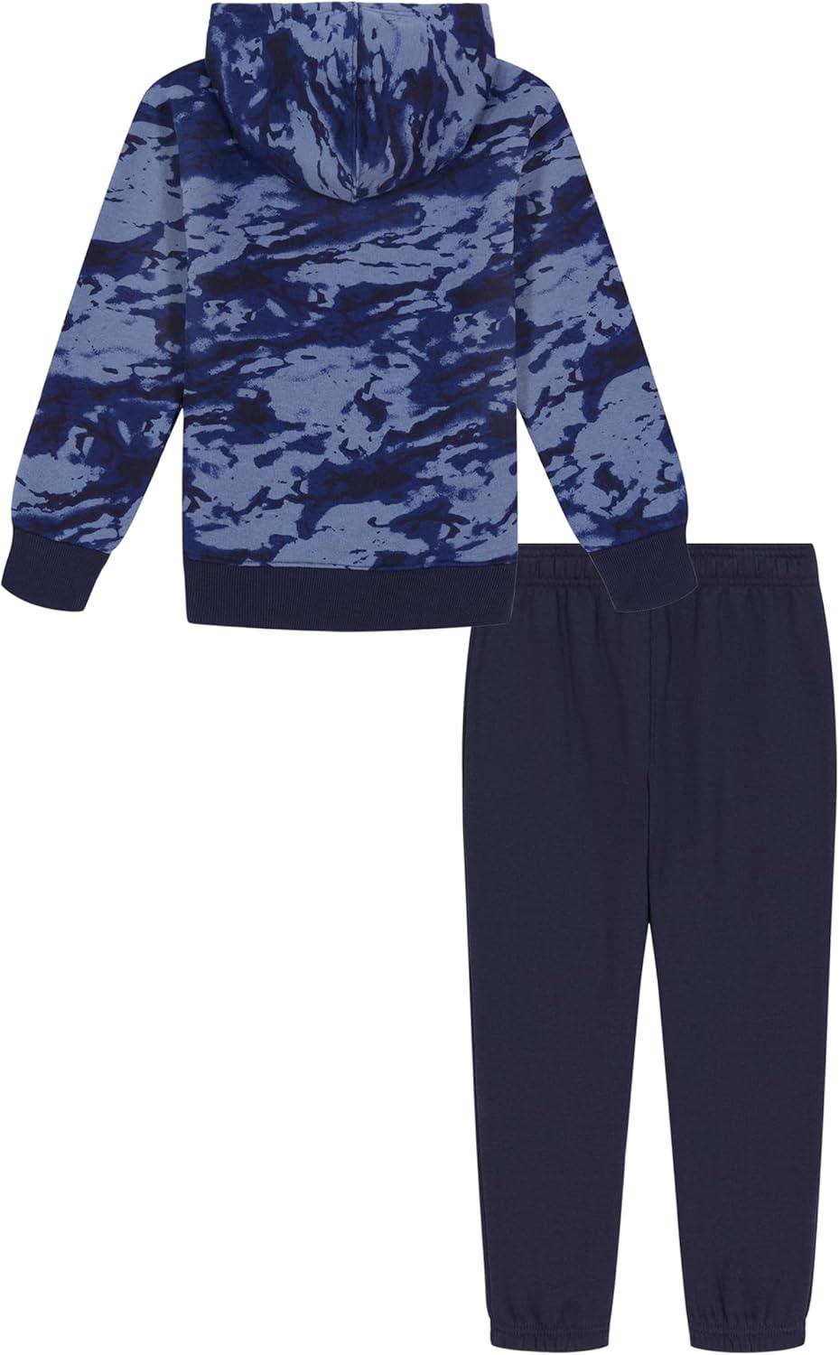 imageUnder Armour boys Hoodie Set Bottoms ampamp Hoodie Lightweight ampamp Relaxed Fit Zip UpNavy Marble