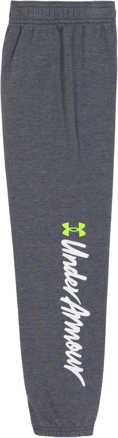 imageUnder Armour boys Hoodie Set Bottoms ampamp Hoodie Lightweight ampamp Relaxed Fit Zip UpPitch Gray Script