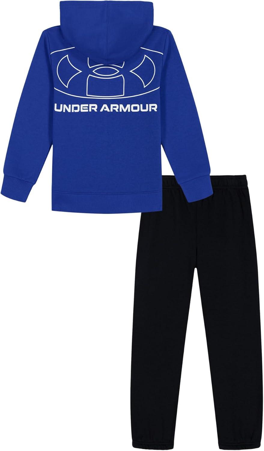 imageUnder Armour boys Hoodie Set Bottoms ampamp Hoodie Lightweight ampamp Relaxed Fit Zip UpTeam Royal Full Zip