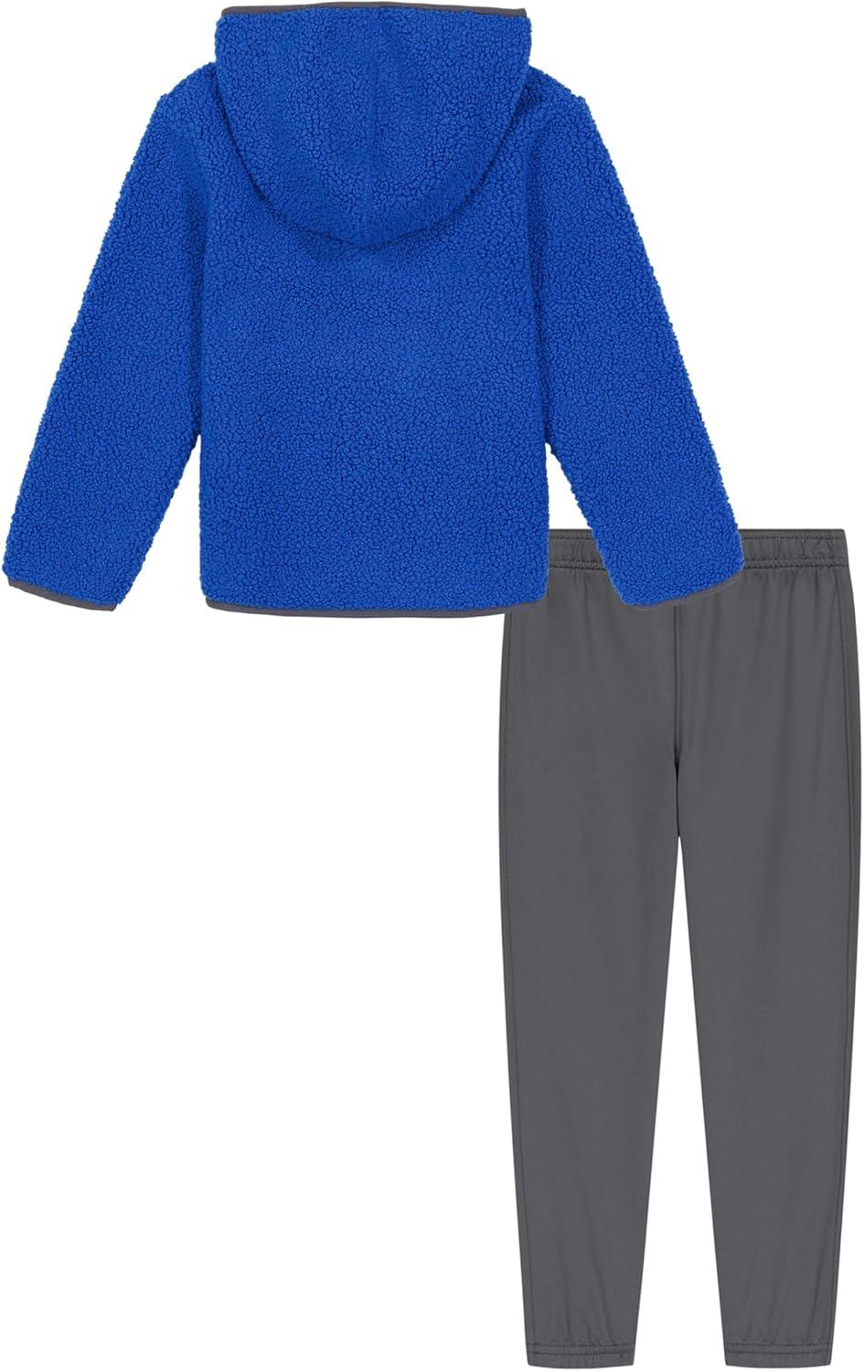 imageUnder Armour boys Hoodie Set Bottoms ampamp Hoodie Lightweight ampamp Relaxed Fit Zip UpTeam Royal Sherpa