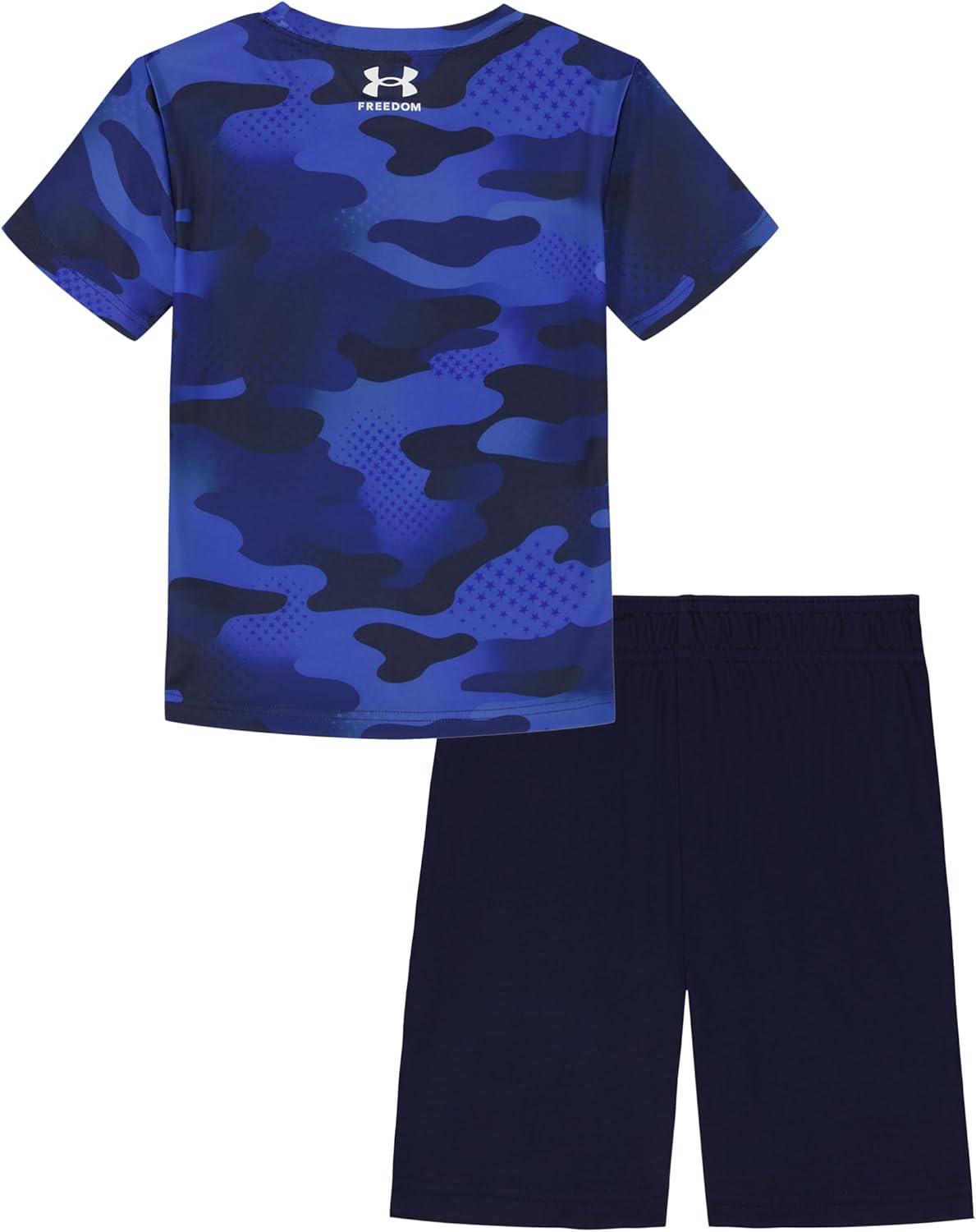imageUnder Armour boys Outdoor Set Cohesive Pants Or Shorts ampamp TopRoyal Freedom Star