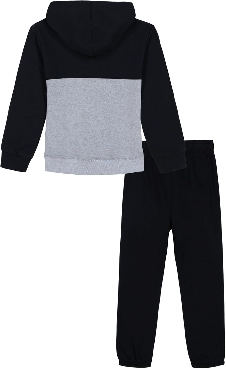 imageUnder Armour boys Short Sleeve Tee and Jogger SetBlackGrey Colorblock