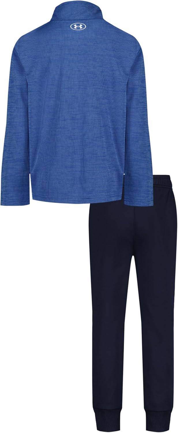 imageUnder Armour boys Short Sleeve Tee and Jogger SetBlue Atlantis Twist Quarter Zip Set