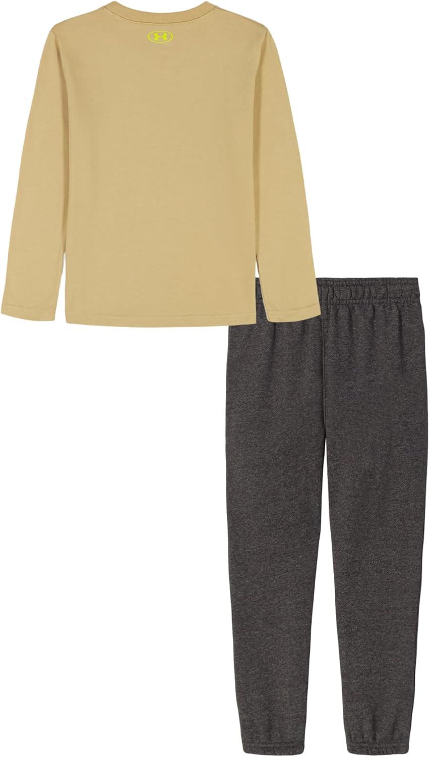 imageUnder Armour boys Short Sleeve Tee and Jogger SetField Khaki Bear Fishing Set