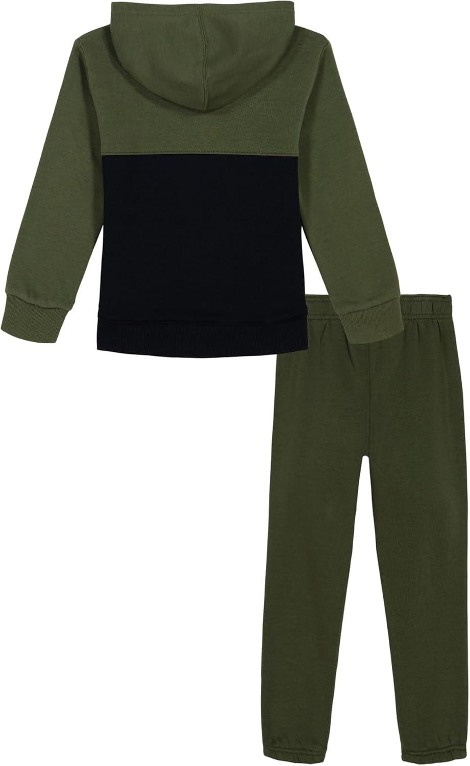 imageUnder Armour boys Short Sleeve Tee and Jogger SetMarine Od GreenBlack Colorblock