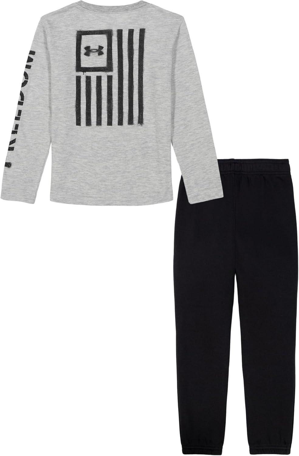 imageUnder Armour boys Short Sleeve Tee and Jogger SetMod Gray Spray