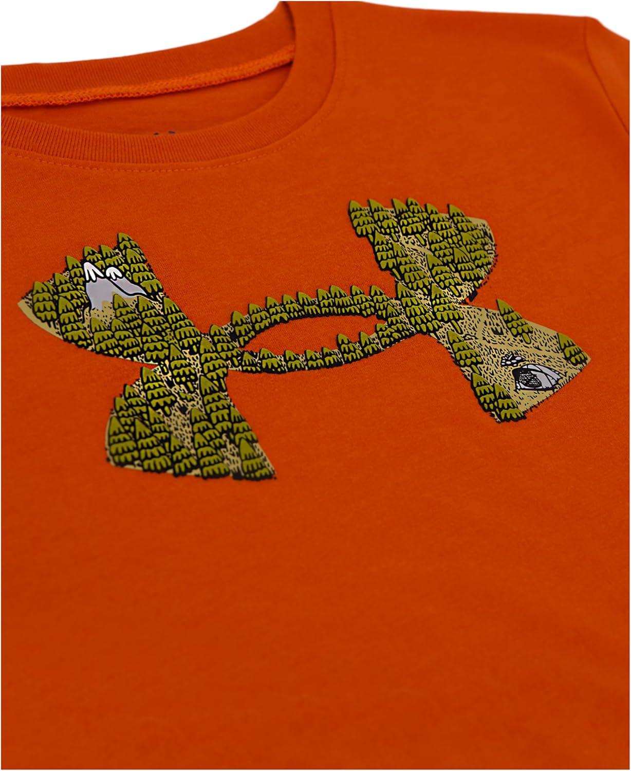 imageUnder Armour boys Short Sleeve Tee and Jogger SetSurplus Orange Camp Logo