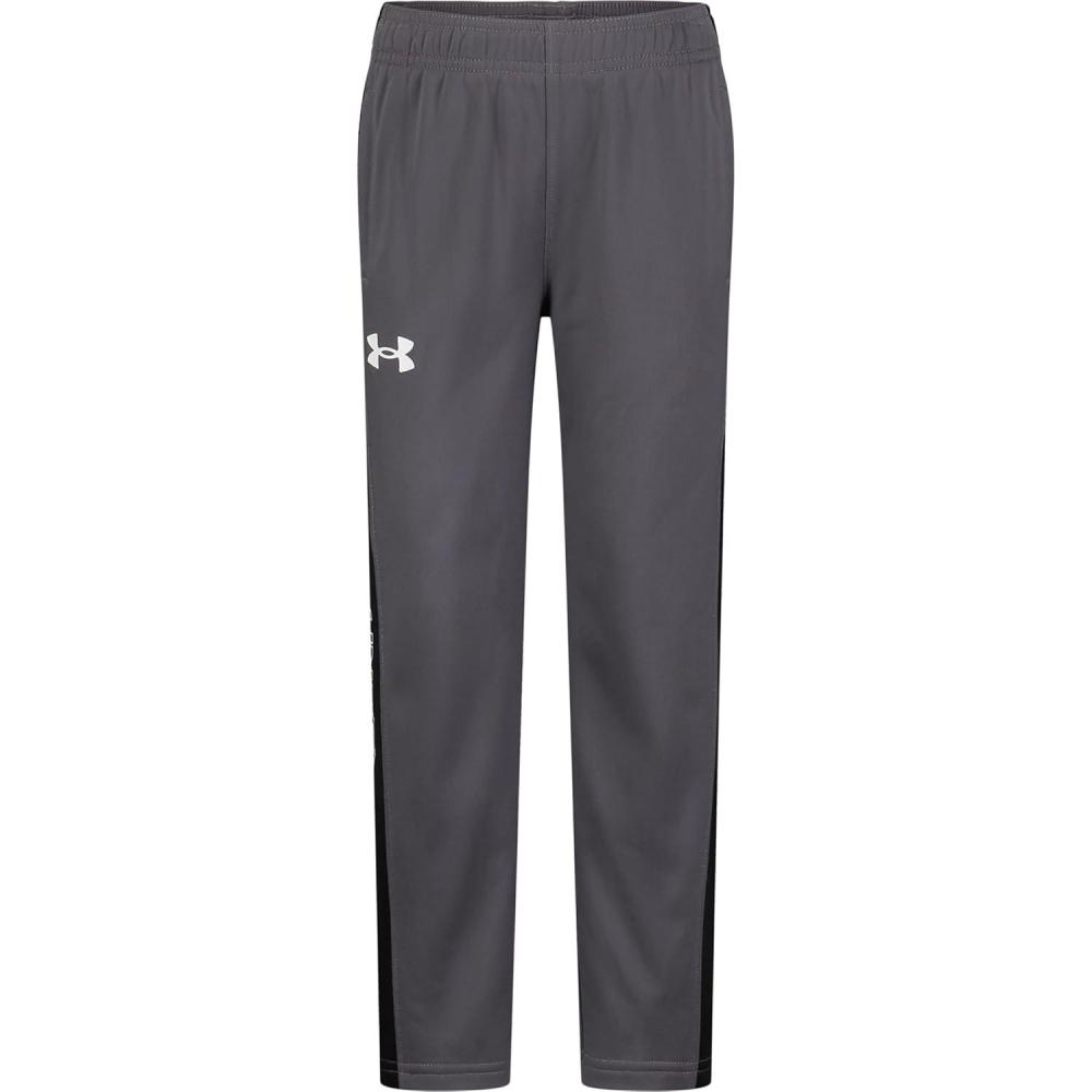 imageUnder Armour Boys Brawler Joggers Sweatpants with Elastic Waistband ampamp Pant Leg Logo DesignCastlerockBlack Panel