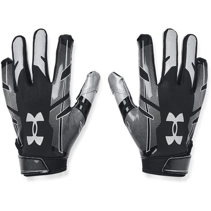 imageUnder Armour Boys F8 Football GlovesBlack 001Metallic Silver