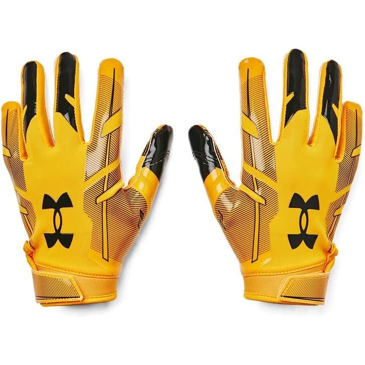 imageUnder Armour Boys F8 Football GlovesSteeltown Gold 750Black
