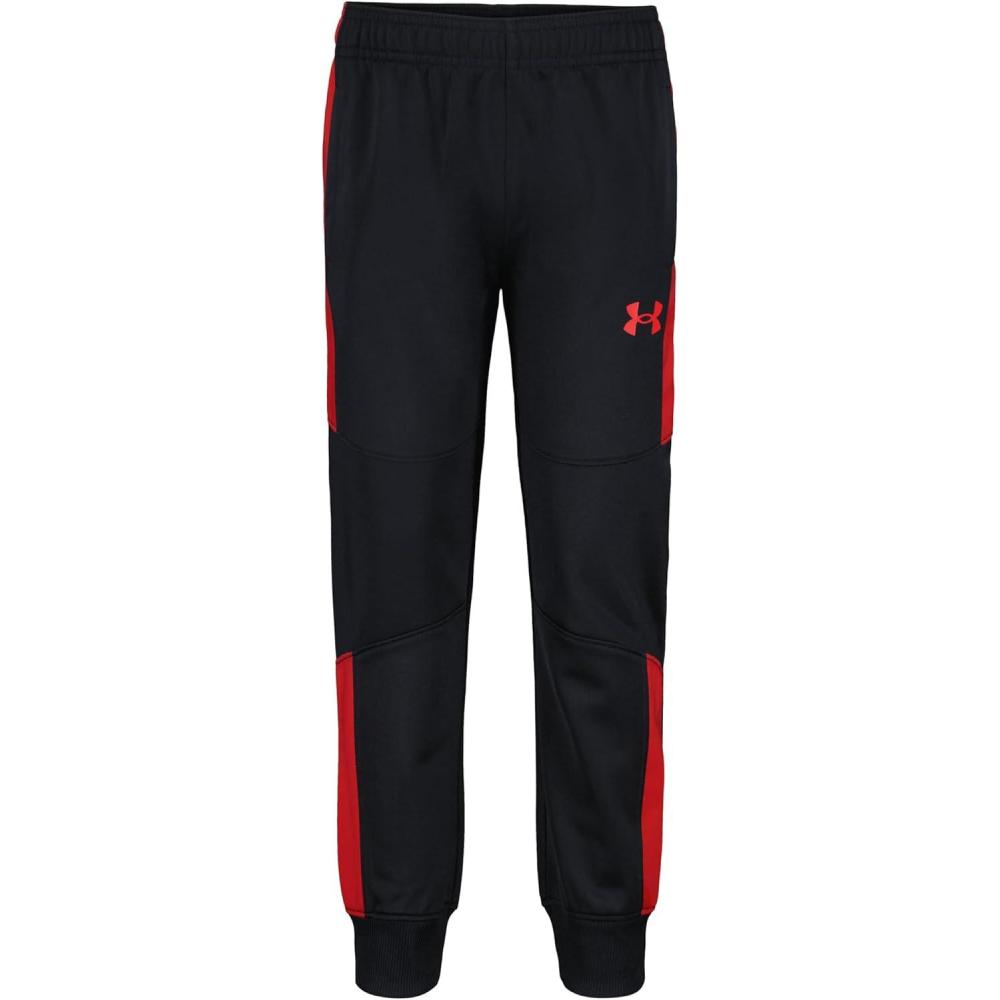 imageUnder Armour Boys Jogger Pull on Style Logo ampamp Printed DesignsBlack Red