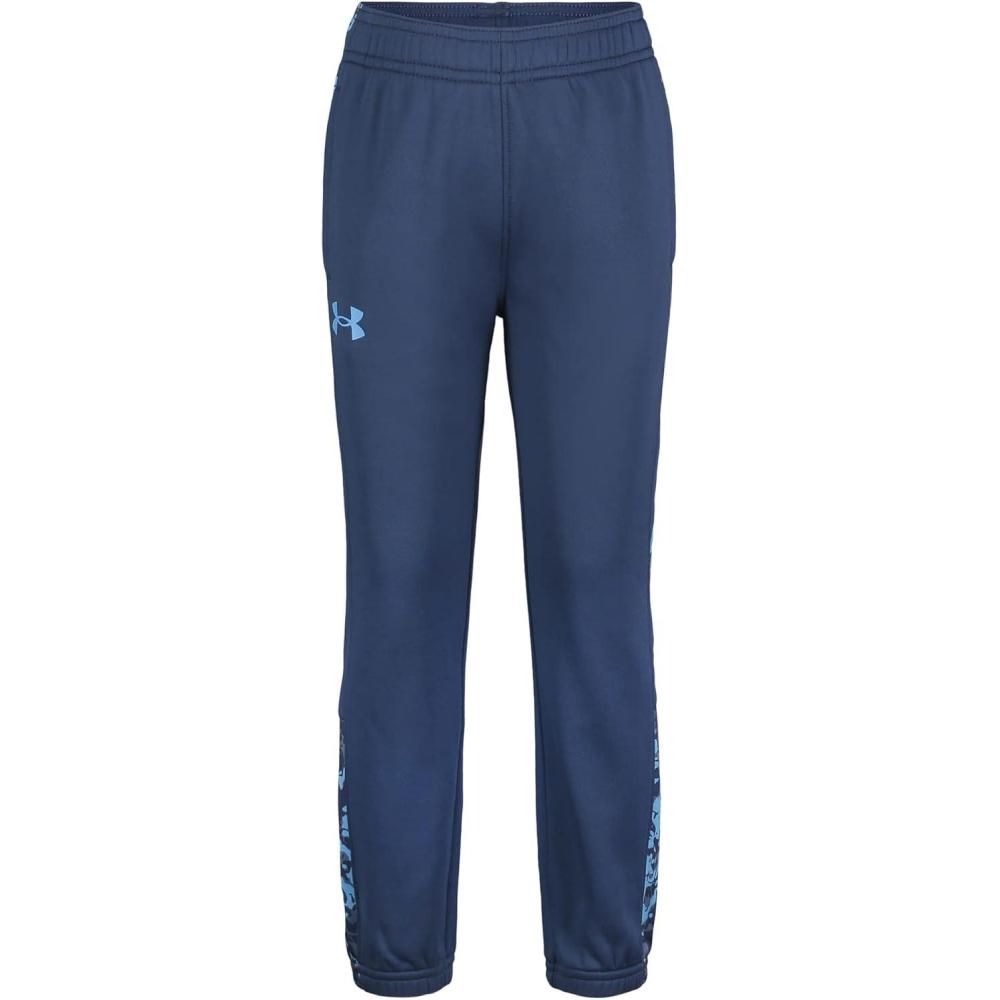 imageUnder Armour Boys Jogger Pull on Style Logo ampamp Printed DesignsPetrol Blue Camo