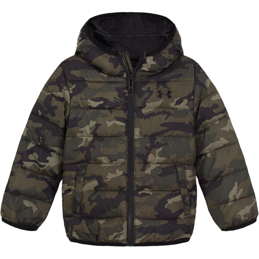 imageUnder Armour Boys Pronto Puffer Jacket MidWeight Zip Up Closure Repels WaterBaroque Camo