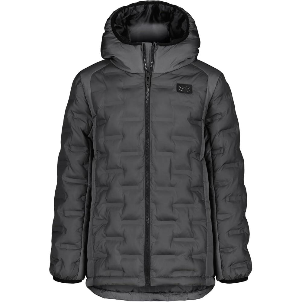 imageUnder Armour Boys Pronto Puffer Jacket MidWeight Zip Up Closure Repels WaterCastlerock Quilted