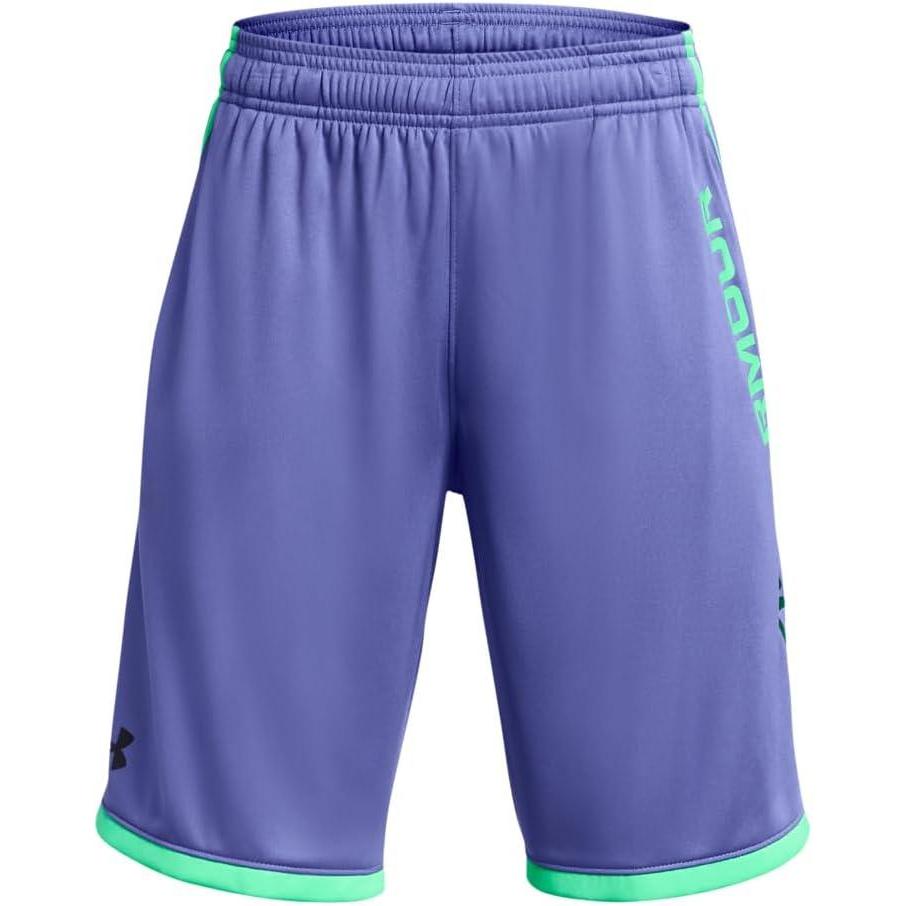 imageUnder Armour Boys Stunt 30 Shorts561 Starlight  Vapor Green  Photon Blue