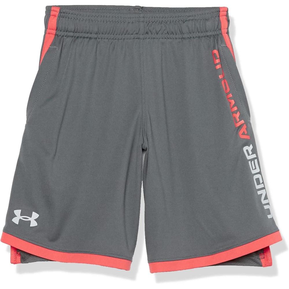 imageUnder Armour Boys Stunt 30 ShortsPitch Gray 013Mod Gray
