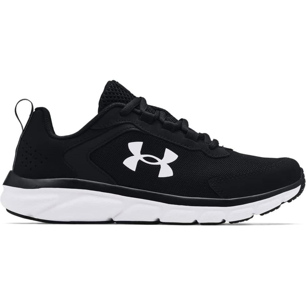imageUnder Armour UnisexBaby Grade School Assert 9 Running ShoeBlackWhite