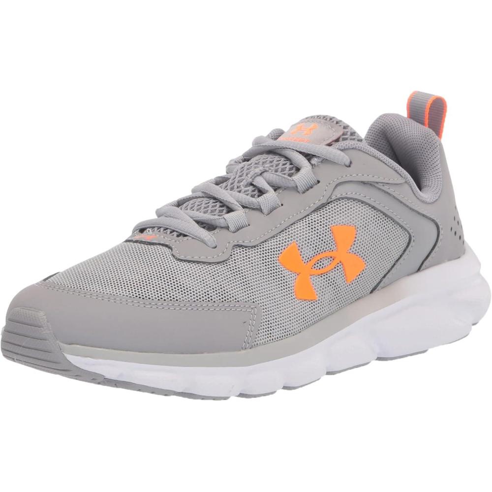 imageUnder Armour UnisexBaby Grade School Assert 9 Running ShoeGray Wolf 103White