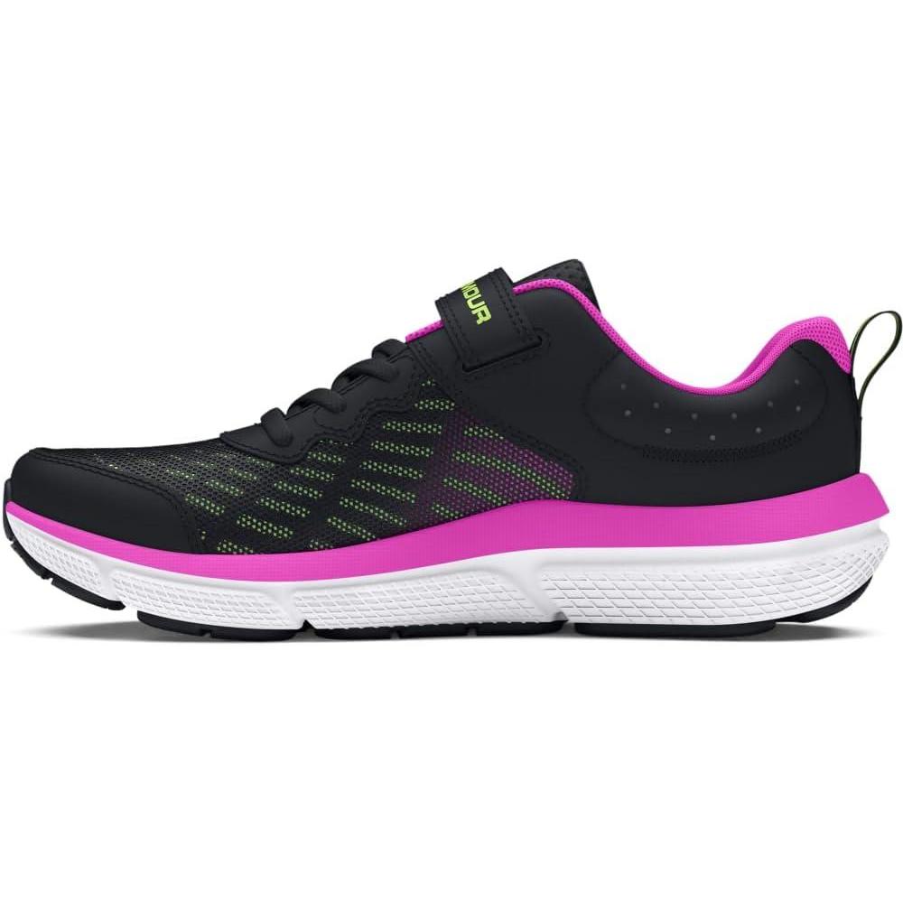 imageUnder Armour UnisexChild Pre School Assert 10 Alternate Closure002 BlackVivid MagentaMorph Green