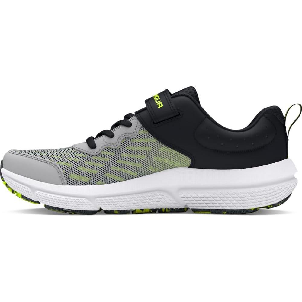 imageUnder Armour UnisexChild Pre School Assert 10 Alternate Closure102 Mod GrayBlackHigh Vis Yellow