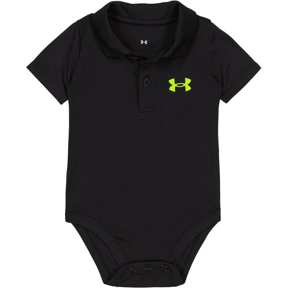 imageUnder Armour babyboys Logo Polo BodysuitBlack  Core