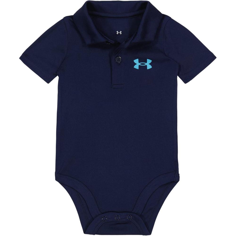 imageUnder Armour babyboys Logo Polo BodysuitMidnight Navy  Core