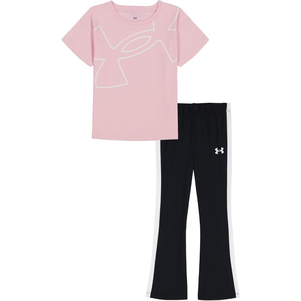 imageUnder Armour babygirls Ua Terrazzo Leopard Heart SetShort SetPrime Pink