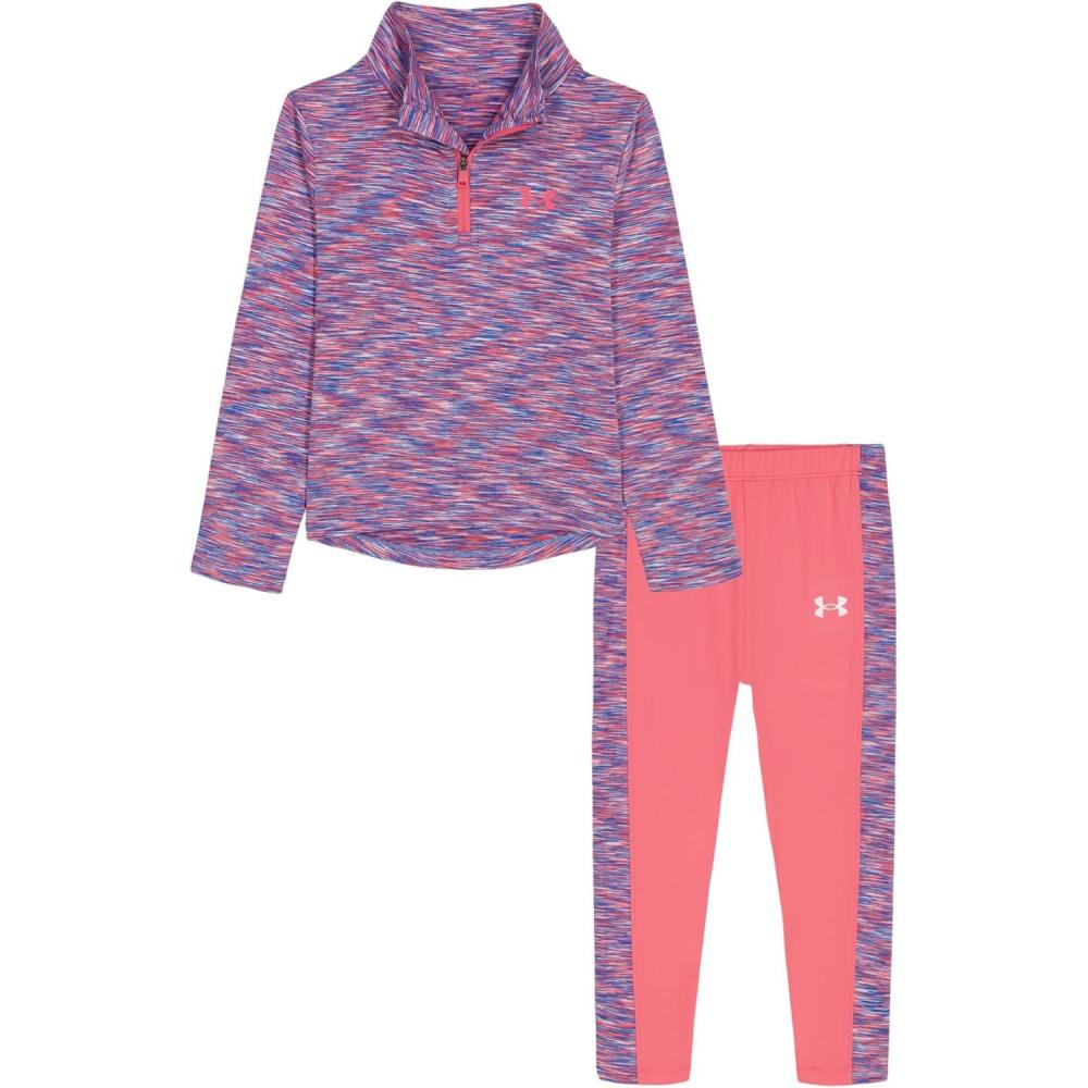 imageUnder Armour babygirls Ua Terrazzo Leopard Heart SetShort SetSuper Pink Twist Tunic