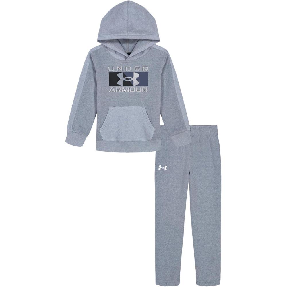 imageUnder Armour boys Hoodie Set Bottoms ampamp Hoodie Lightweight ampamp Relaxed Fit Zip UpGravel Heather