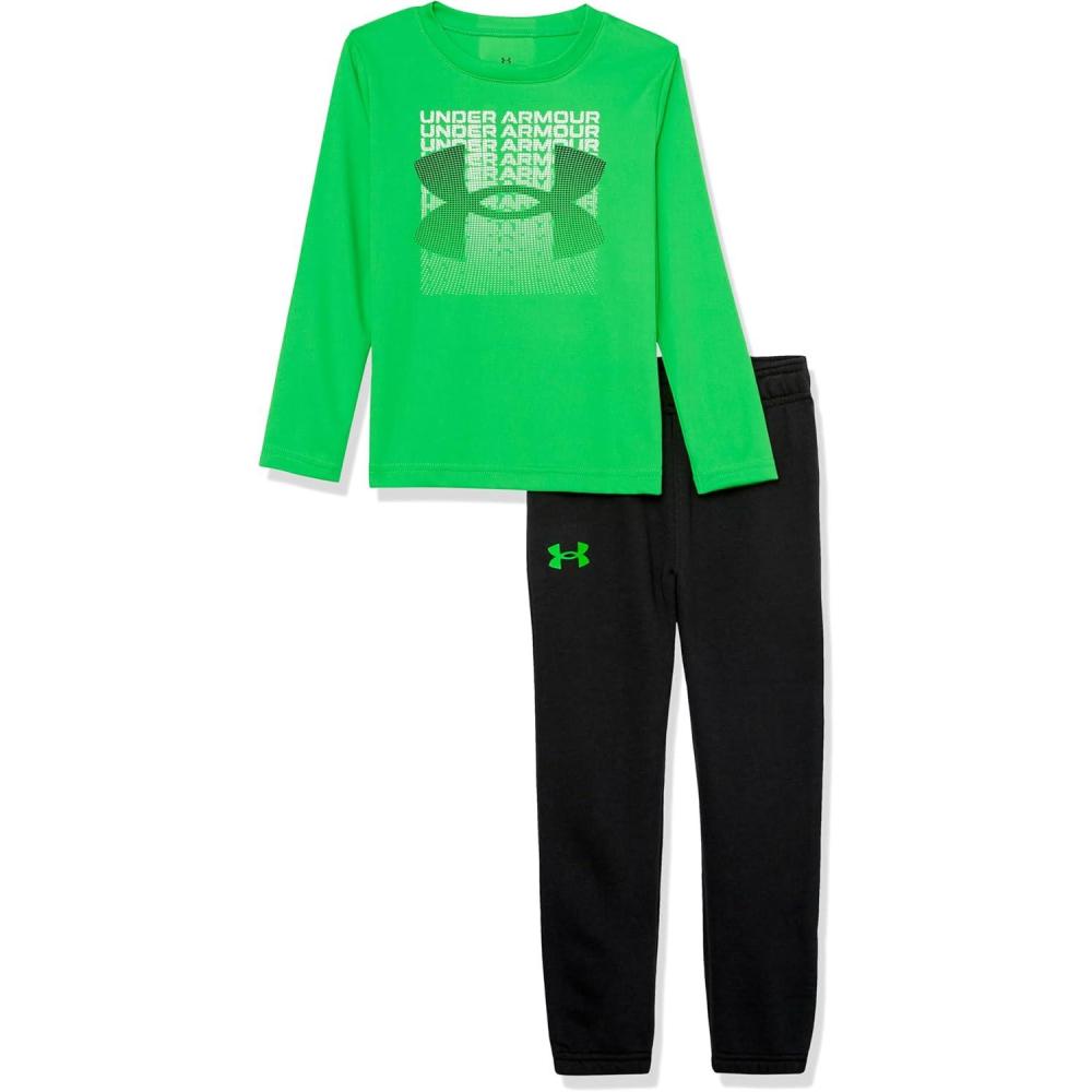 imageUnder Armour boys Short Sleeve Tee and Jogger SetGreen Screen