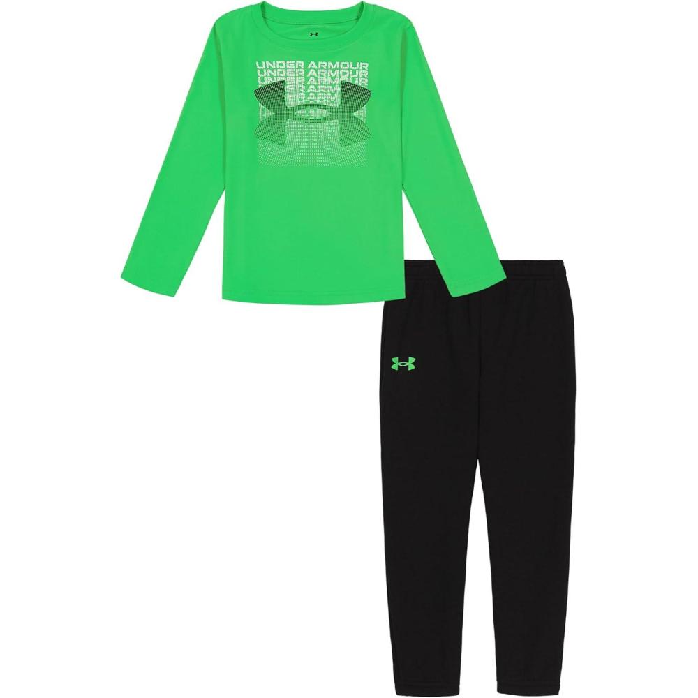 imageUnder Armour boys Short Sleeve Tee and Jogger SetGreen Screen Fader
