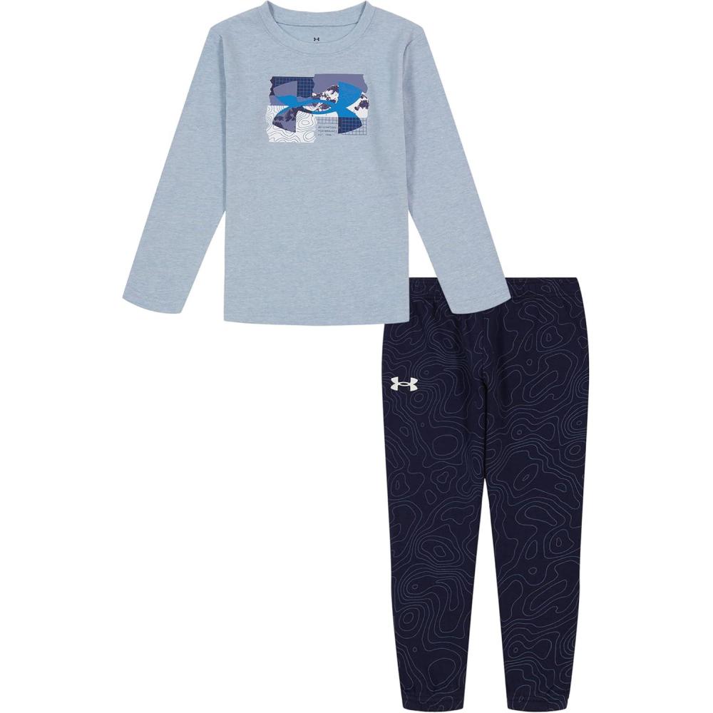 imageUnder Armour boys Short Sleeve Tee and Jogger SetHarbor Blue