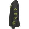 imageUnder Armour Boys Outdoor Long Sleeve Tee Stylish Crew Neckline Cute Full FitBaroque Green Graphic