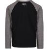 imageUnder Armour Boys Outdoor Long Sleeve Tee Stylish Crew Neckline Cute Full FitBlack Collegiate Logo