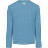 imageUnder Armour Boys Outdoor Long Sleeve Tee Stylish Crew Neckline Cute Full FitBlue Smoke Core Logo Fill