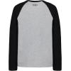 imageUnder Armour Boys Outdoor Long Sleeve Tee Stylish Crew Neckline Cute Full FitGreyBlack Raglan Logo Tee